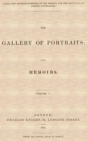 The Gallery of Portraits: with Memoirs. Volume 5 (of 7)