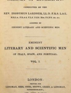 Eminent literary and scientific men of Italy, Spain, and Portugal. Vol. 1 (of 3)